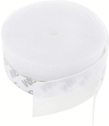 OIXEYA Tür Dichtungsband Selbstklebend, 2.5 cm×10M Transparent Silikon Dichtungsband, Multifunktions Silikonstreifen Selbstklebend, Zugluftstopper Schalldicht für Tür, Fenster