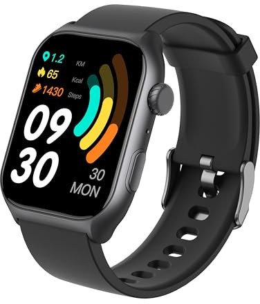Reloj Inteligente con Pantalla Táctil de 2'', Pulsera de Actividad con Podómetro, Monitor de Sueño y Frecuencia Cardíaca, Resistente al Agua, Batería de Larga Duración – Compatible con Android & iOS