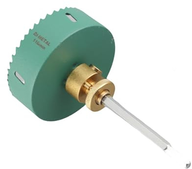 Hyuduo Ouvre-trou à Dégagement Rapide, Acier allié, Tige Hexagonale Universelle, Efficace pour les Plaques de Plâtre et le Bois, Idéal pour les Projets de Rénovation Domiciliaire (Ouvreur de 110 mm)