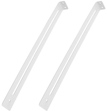 DIYEAH Kit di Fissaggio per Cassetti da Cucina 2 Pezzi, Staffa di Supporto in Acciaio per Guide Cassettiere, Elementi di Fissaggio per Mobili in Mdf e Legno, Accessori Completi
