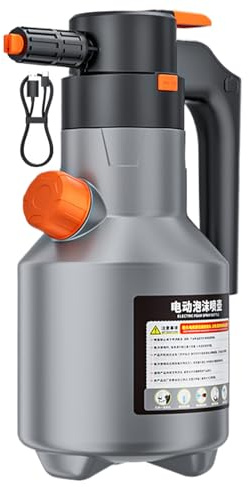 Pumpen-Schaumsprüher - 2 Liter mit Messbecher Autowäsche | Elektrischer Schaumsprüher für Autowäsche | Für Auto, Fahrzeug, Haushalt, Küche, Außenbereich, Garten, Reinigung, Bewässerung