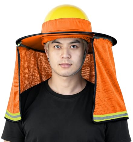 Protector Solar ala Casco Seguridad Tiras Reflectantes Malla Alta