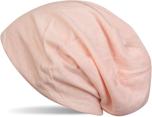 styleBREAKER Unisex tyg beanie mössa enfärgad, lätt och mjuk, lång beanie slouch beanie 04024018, aprikos, one size