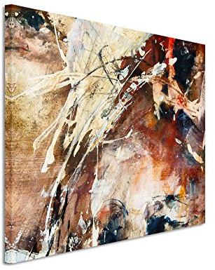 XXL Fotoleinwand 120x80cm Ölgemälde – abstrakt modern chic chic dekorativ schön deko schön deko e Augen auf Leinwand exklusives Wandbild moderne Fotografie für ihre Wand in vielen Größen