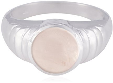 echte Edelsteine ​​runden Cabochon weißen Perlenring - 957 Silber weißen weißen Perle echten Edelsteinen Ring - Ledies Schmuck größten Verkäufer Geschenk für Mama Midi Ring Set