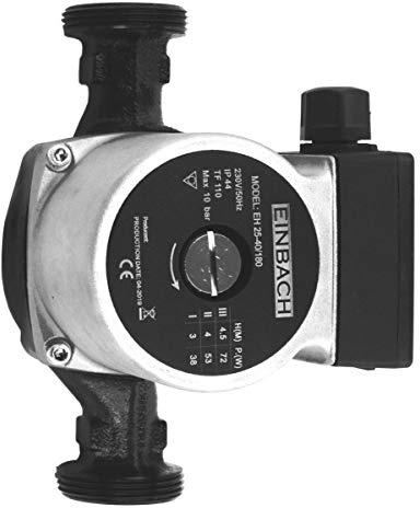 Einbach Umwälzpumpe 25-40 180 230V Nassläuferpumpe Förderhöhe 4 Meter DN 25 Heizungspumpe