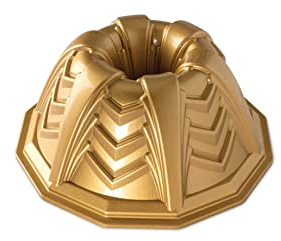 Nordic Ware Backform Marquee Bundt Pan Aluminium Gold, 25,7cm x 25,7cm, NW 90577
