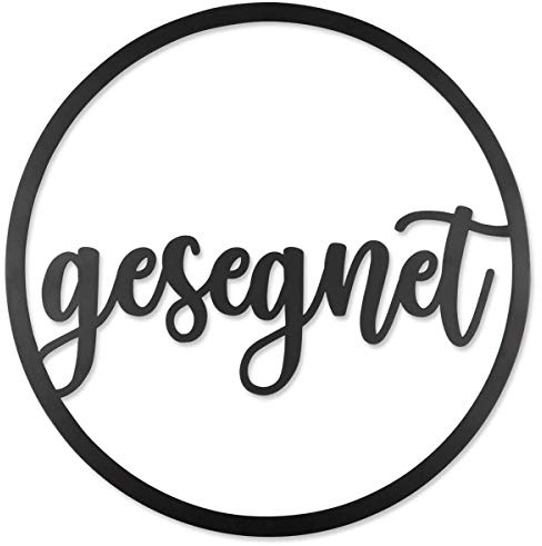 Praisent Sehr moderne Wanddeko gesegnet mit geschwungenen Schriftzug im Kreis