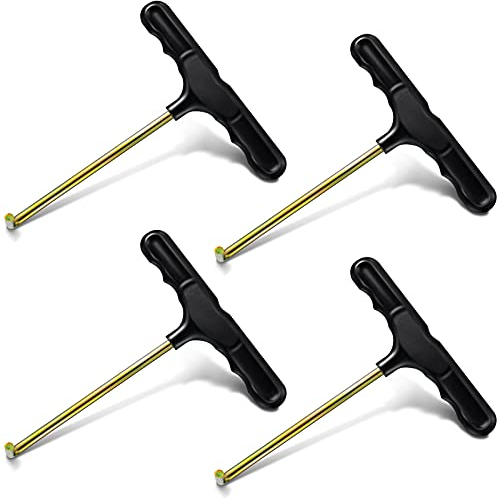 Shoe Lace Tightner Stainless Steel Plastic Hockey Skate Tightener Wire Sports Skate Key Tool Shoe Lace Puller Ice Roller Skate Tool for Ice-Skates Figure Skates Boots Shoes (4 Pieces)