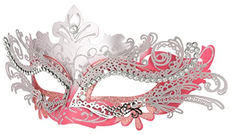 Hoshin Maschera Carnevale Donna, Maschera Veneziana Adulti Ideale Mezzo Viso per Venezia e Il Fantasma dell'Opera