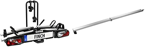 Bundle aus EUFAB 11584 Fahrradträger FINCH für 2 Fahrräder + EUFAB 11526 Auffahrschiene für FINCH