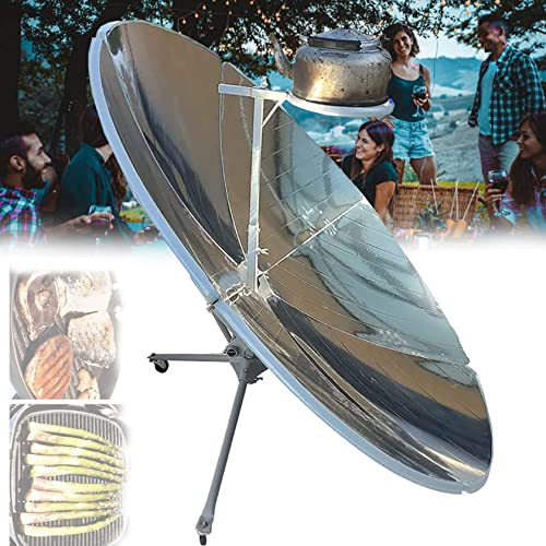 XDLYWUZIQ Fornello Solare Concentrato, Fornelli da Esterno, Forno Solare da Campeggio Parabolico, Fornello Solare per Picnic Barbecue All'aperto, Cottura Senza Fuoco Elettrico O Gas