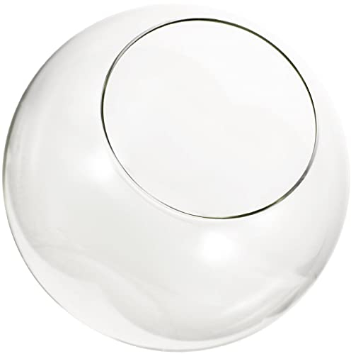 Glas-Terrarium-Flasche, schräg geschnittener Desktop-Pflanzgefäß für Luftpflanzen, elegante Heimdekoration, Miniatur-Gartenbehälter, hochtransparentes Glas
