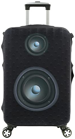 Mateju Kofferschutzhülle Elastisch Kofferhülle 18-32 Zoll, Gepäck Cover Reisekoffer Hülle Trolley Case Schutzhülle Luggage Cover Waschbare Staubdichte Kofferbezug (XL,Audio)