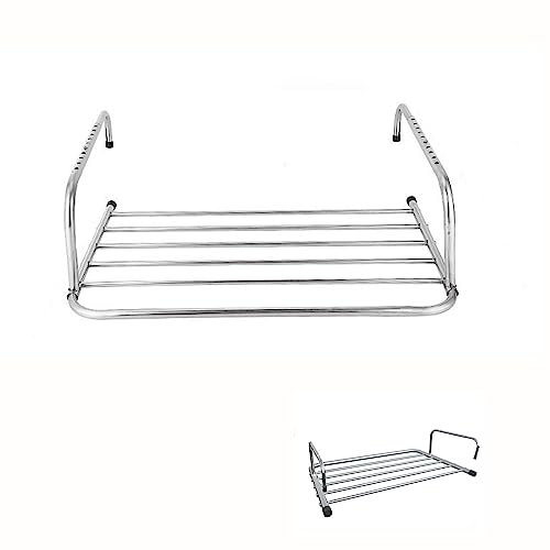 Wäschetrockner Heizung Trockengestell Edelstahl Balkontrockner Balkon Wand-Trockner Edelstahl Balkonwäschetrockner Wäscheständer Zum Aufhängen Heizkörpern Und Balkon-Trockengestell ( Size : 70*38*18cm