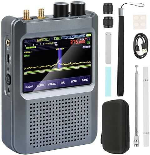 V2.4 Version Malachite DSP2 SDR Radio Receiver 2GHz - 5000mAh/3.5inch Touchscreen AM SSB DSB CW NFM WFM Air FT8 Decoder Noise Reduction Portable Digital Shortwave Radio 10K-380MHz 404M-2GHz