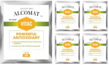 Alcomat VITAC 5x 10g Vitamin C Ascorbinsäure - Reines Antioxidans für die Weinherstellung, Farb- und Aromastabilisierung, schützt vor wildem Hefewachstum