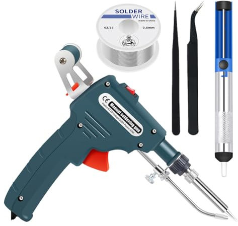 Yominerr Automatisches Lötwerkzeug, 60 W, Handgeführte Innenheizung, Automatisches Senden Von Zinnwerkzeug, Schweißwerkzeuge, 220 V, EU-Stecker