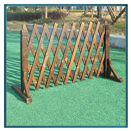 QUSYZD Erweiterbarer Zaun aus Massivholz für den Außenbereich, Faltbarer freistehender Zaun für den Garten, Flexibles Holzgitter zum Klettern, Wachsen von Pflanzen, Blumen, Deko,50cm