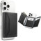 Spigen Valentinus S Magfit Magnetischer Kartenhalter mit 7 Kartenfächer und Geldscheinfach Kompatibel mit iPhone 16/15/14/13/12 Modelle Apfelleder Magsafe Wallet mit RFID-Schutz - Schwarz