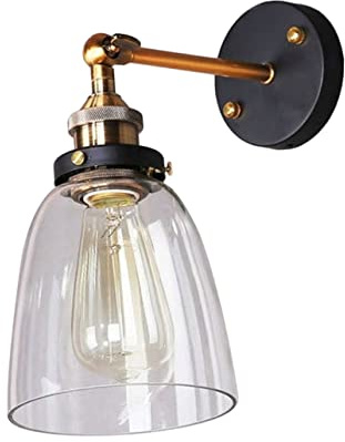 OSALADI Wandleuchte Eisen Industrie Design Retro Wandlampe Ohne Leuchtmittel Balkon Flur Wohnzimmer Beleuchtung