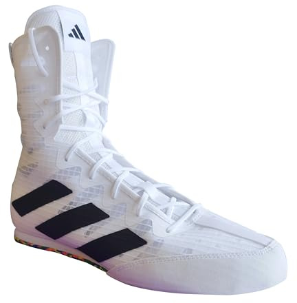 adidas Unisex Box Hog 4 White/Black 6 Boxschuhe, Weiß, 39 1/3 EU