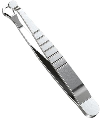Tweezers for Women, Nose Hair Trimmer, Shaving Tool with Non-Slip Round Head for Face, Travel, Body, Sensitive Skin