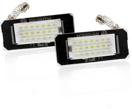 Eclairage Plaque Immatriculation Etanche 2 Pezzi Uso Adatto Per BMW MINI R56 R57 R58 R59 R52/R55/R55N/R56N/R57N Luce Targa Auto Lampada Numero Posteriore 6000K Bianco