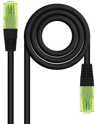 NANOCABLE 10.20.1400-L30-BK – Network Cable Patch Cable, Cat.6 UTP AWG26 CCA, Black, 30 cm