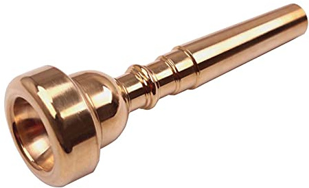 Aumotop Ensemble D'accessoires de Trompette en Métal élégant avec Brosse de Nettoyage, Embouts 3C/5C/7C, Entretien du Ton Clair, Couleur Dorée, Joueurs Débutants et Intermédiaires (Embouchure de