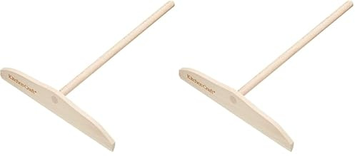 KitchenCraft Esparcidor para Crepes de Madera 17.1 x 24 x 3.7 cm (Paquete de 2)
