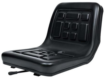 Sedile universale for carrello elevatore, sedile for trattore, comodo sedile in pelle con imbottitura in spugna ad alta resilienza for trattore, mietitrice, tosaerba