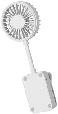 Oxxggkao Ventilador USB de clip con operaciones silenciosas y 3 modos de viento para computadora, mesita de noche, cochecitos de bebé, ventilador de escritorio recargable