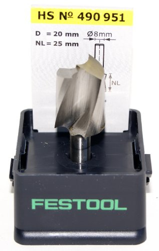 Festool Spiralnutfräser HS S8 D20 NL25 - Oberfräser Weichholz