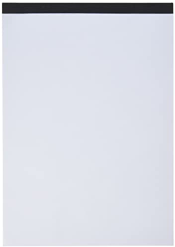 Landré Notiz-Block ohne Deckblatt A4 blanko, 50 Blatt, schwarz, 10 Stück