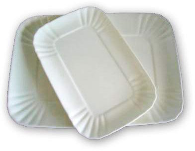 VASSOIO CARTA RETTANGOLARE BIANCO N 06 CM 32x22 KG 10