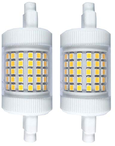 QLEE Bombilla Led 12w R7s 78mm 150w Equivalente HalóGena 3.1 Regulable T3 R7s 78mm Bombilla LED 220v De InundacióN Trabajando LáMpara De Piso Luz Suave 2PCS