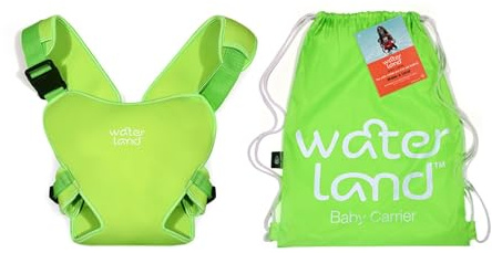 WaterLand Marsupio innovativo seggiolino per acqua e terra, cinghia toracica impermeabile per bambini con cinghie regolabili, seggiolino leggero per il trasporto per piscina e spiaggia