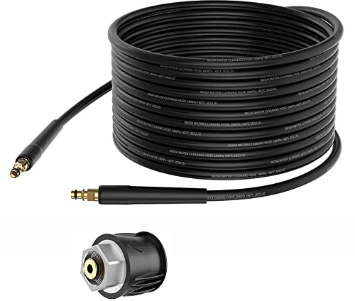 StoneBanks 10m flessibile Tubo per idropulitrice Karcher K-Serie K2 K3 K4 K5 K6 K7, Tubo Alta Pressione Idropulitrice Quick Connect Rapido Con M22-14mm Adattatore