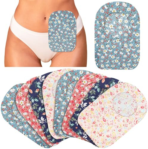 Seewey 8 Pieces Ostomy Bag Cover Washable Pouch Liner for Women Men Lightweight Pouch Protective Bags with Round Opening Care Protector Shower Wraps Cover Odor Reducing