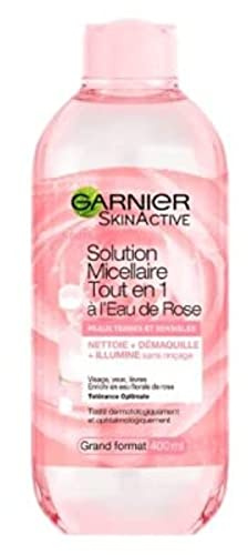 Garnier Eau micellaire eau de rose tout en 1 peaux ternes - Le flacon de 400ml