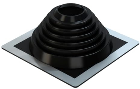 EPDM Rohrmanschette, Dachdurchführung, Dachabdichtungsflansch (für Rohrdurchmesser Ø63-102mm)