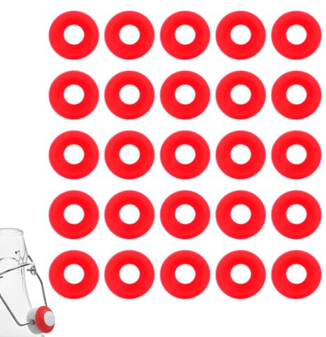 25 Stück Flaschendeckel-Dichtung, Swing-Flip-Flaschendeckel-Dichtung, Wasserflaschen-Dichtung, Ersatz für Braubier, Soda-Flaschendichtung, Swing-Top-Flaschendichtung