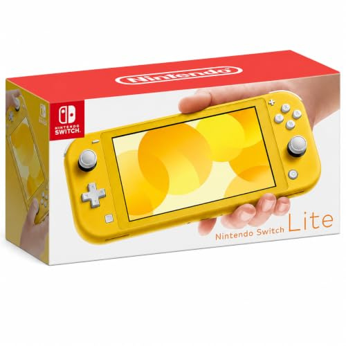 Nintendo Switch Lite Yellow Console Handheld Gaming System 5.5 Inch Screen | Portable Play, Integrated D Pad, Lightweight Build, 720p Visuals, Local Wireless, Online Multiplayer, Japanese Import