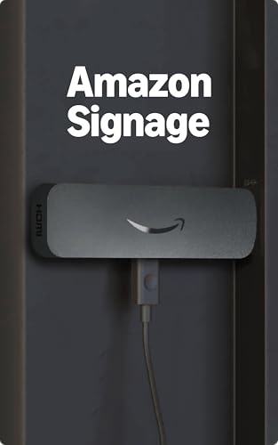 Amazon Signage Stick – Reproductor de Señalización Digital (soporta 4K): para todo tipo de empresas, fácil configuración con app gratuita y compatibilidad con CMS