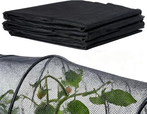 Moustiquaire d'extérieur, Filet de Protection Contre Les Insectes, Maille Fine Filets pour Jardin, Oiseau Barrière de Chasse Protection des Plantes Filet de Jardin (6 * 2.4M)