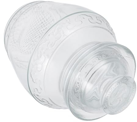 TOYANDONA Tarro de Vidrio para Encurtidos de Gran Capacidad Frasco Hermético para Almacenamiento de Alimentos Resistente al Calor para Fermentación y Conservación Cocina Doméstica
