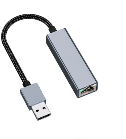 Geavonyg Plug And Play Adattatore per Telefono da USB C A Ethernet con Cavo da 12 Cm Connessione Rete RJ45