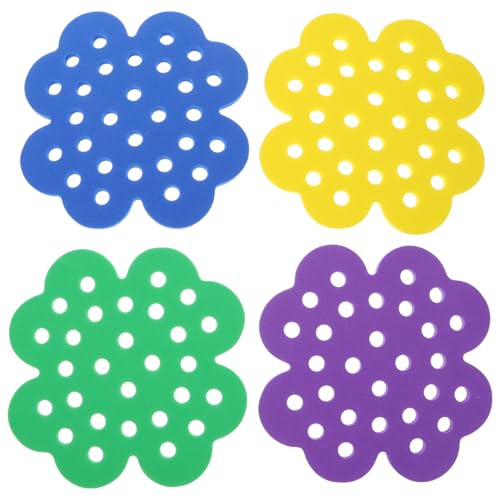 Artibetter 4 Piezas Estación de Agua Flotante para Abejas Jardín Isla Forma de Abeja de Colores Alimentador de Agua para Polinizadores y Mariposas Fácil Instalación Exteriores