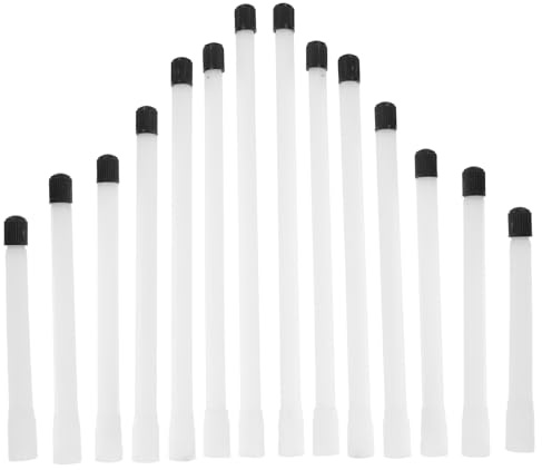 ABOOFAN 14 piezas Extensor de Válvula Neumático Plástico con Tubo Recto Rápido para Coche Bicicleta y Moto Prolongador para Inflado Fácil y Compatible con Vástagos Estándar